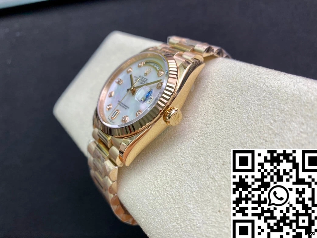 Factory Rolex Mother-Of-Pearl White Day EW M128235-0029 Dial Date 1001